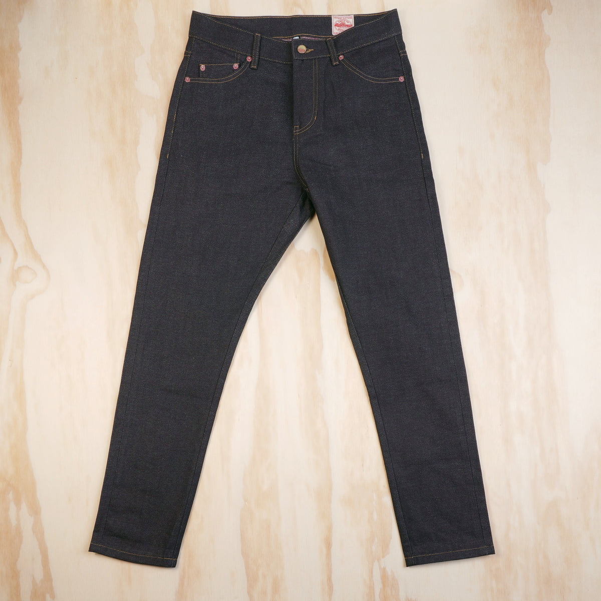 Maden 10.9 oz Unsanforized Raw Crimson Selvedge Jeans