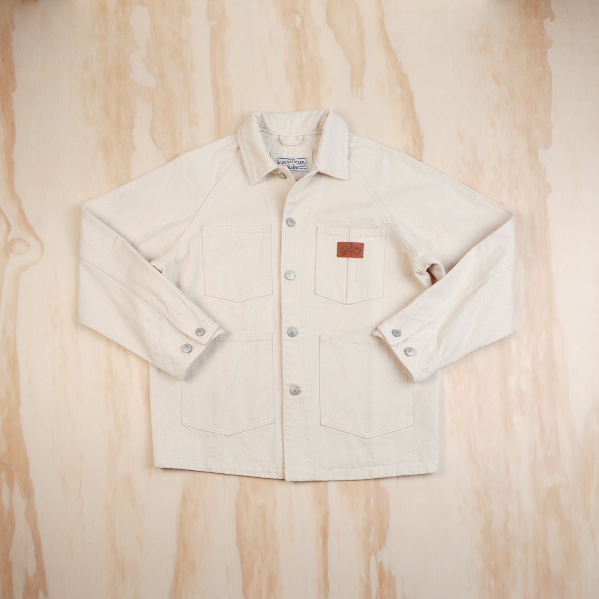 Maden 13.5 oz Natural Cotton Chore Coat