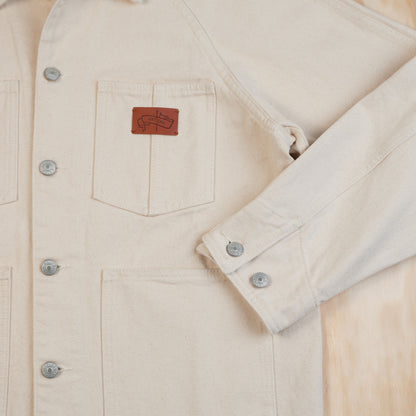 Maden 13.5 oz Natural Cotton Chore Coat