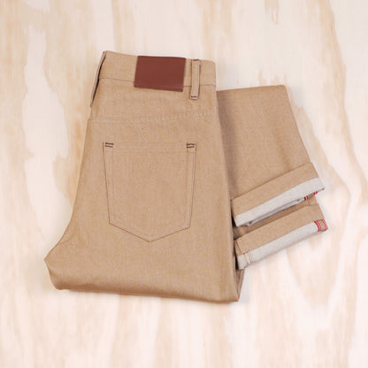Maden 11.7 oz Khaki Raw Selvedge Jeans