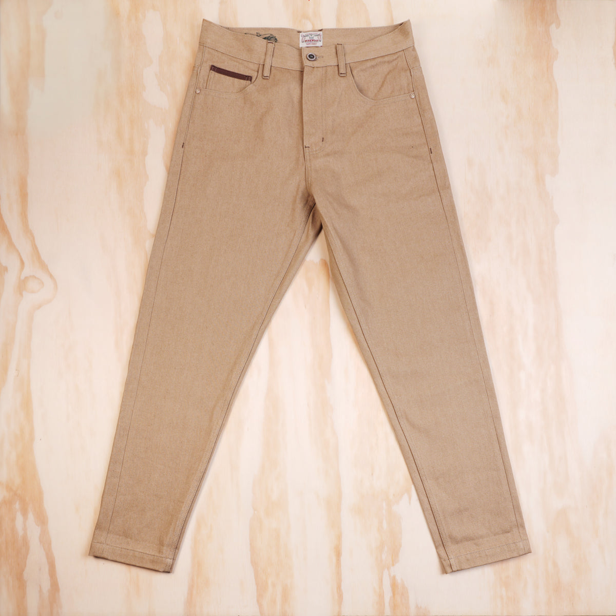 Maden 11.7 oz Khaki Raw Selvedge Jeans